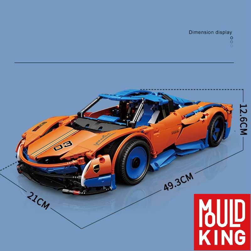 ساختنی لگو مولدکینگ کنترلی ماشین مک لارن اسپیدتیل Mouldking Speedtail 13098