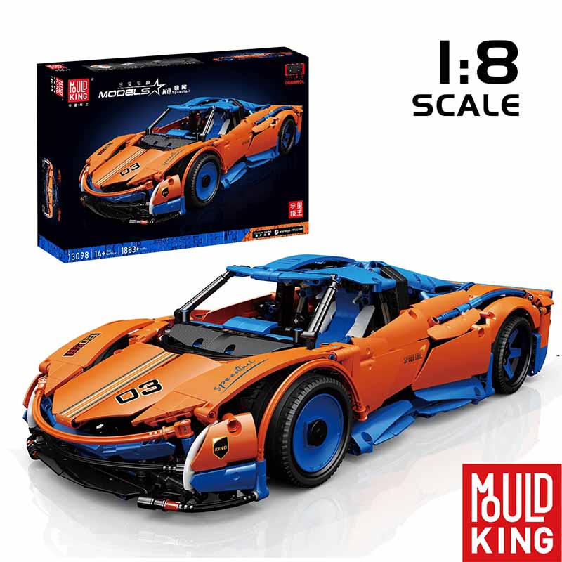 ساختنی لگو مولدکینگ کنترلی ماشین مک لارن اسپیدتیل Mouldking Speedtail 13098