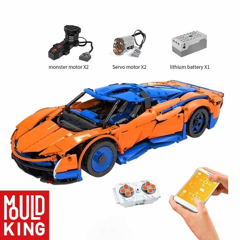 ساختنی لگو مولدکینگ کنترلی ماشین مک لارن اسپیدتیل Mouldking Speedtail 13098