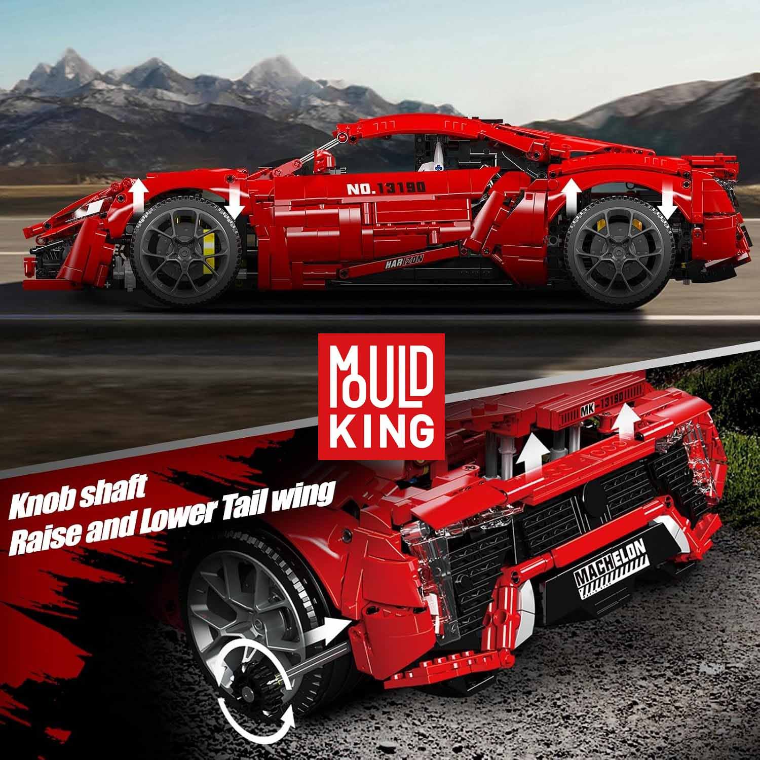 ساختنی لگو کنترلی مولدکینگ ماشین لایکان هایپر اسپرت Mouldking Lykan Hypersport 13190