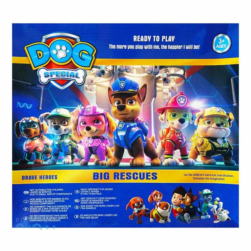 فیگور و ماشین سگهای نگهبان با برج مراقبت مجموعه 13 عددی مدل Paw Patrol PB9912