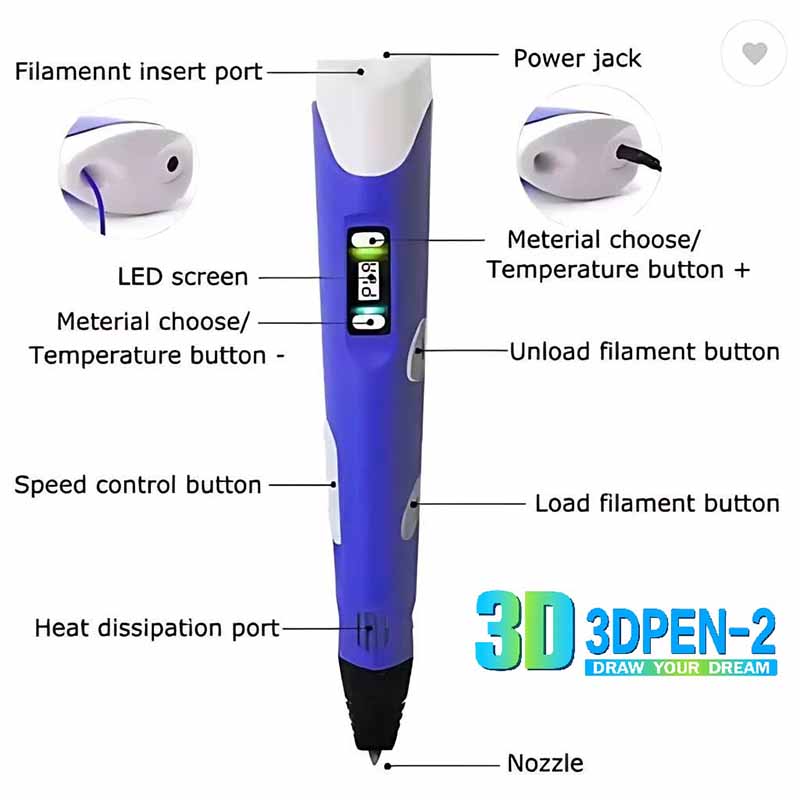 قلم طراحی سه بعدی 3D PEN-2