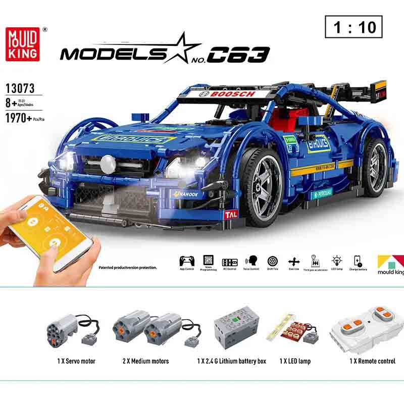 لگو تکنیک ساختنی بنز مسابقه کنترلی مولدکینگ Mould King Benz 13073