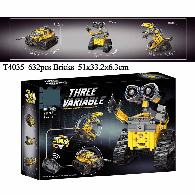 لگو تکنیک ساختنی وال ای کنترلی تبدیل شونده 3 مدلی WALL E T4035