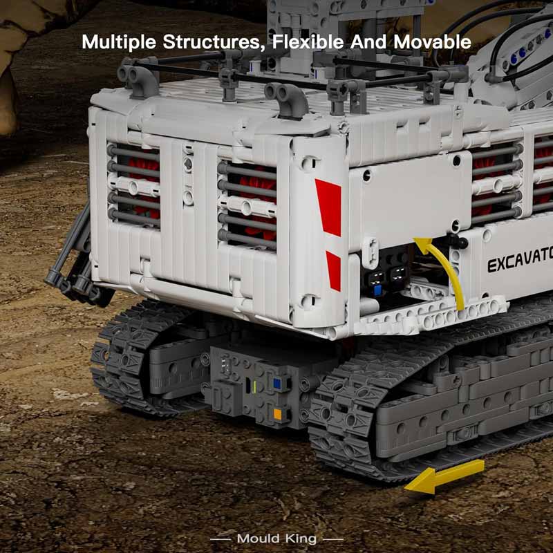 لگو ساختنی بیل مکانیکی معدن کنترلی Terex RH400 برند مولد کینگ مدل Mouldking 13130