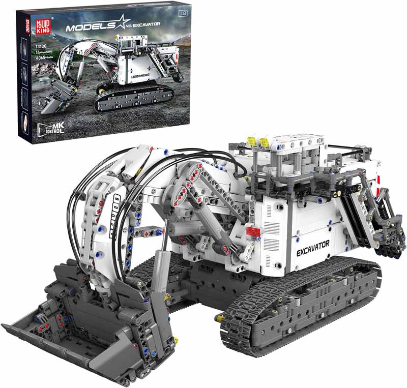 لگو ساختنی بیل مکانیکی معدن کنترلی Terex RH400 برند مولد کینگ مدل Mouldking 13130