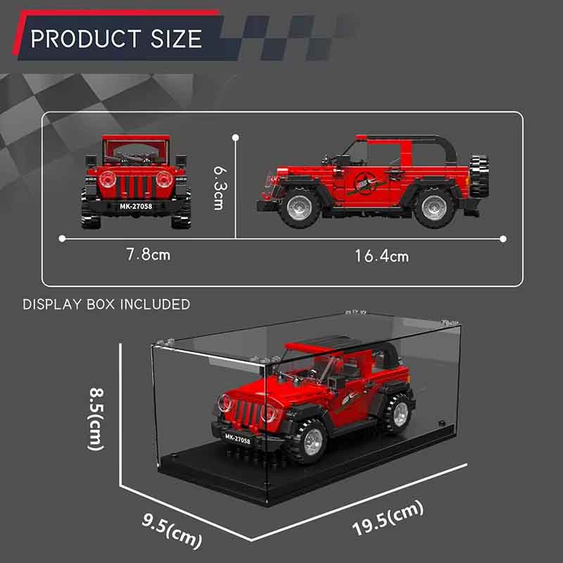 لگو ساختنی ماشین جیپ رانگلر مولدکینگ 27058 Mould King Wrangler Jeep