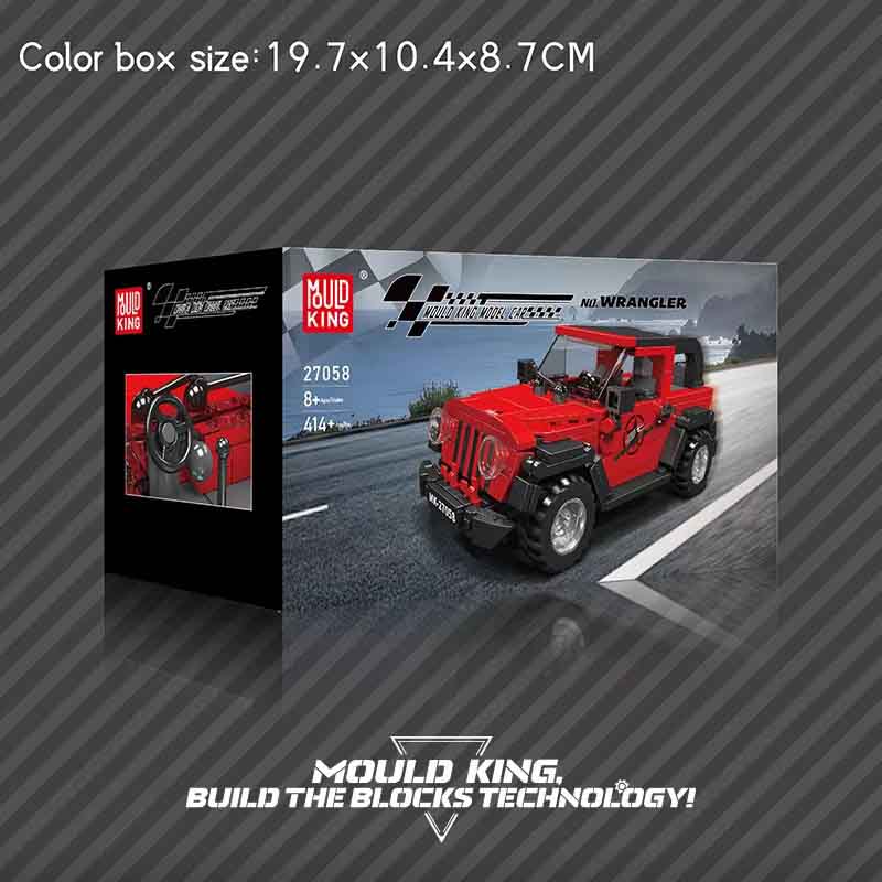 لگو ساختنی ماشین جیپ رانگلر مولدکینگ 27058 Mould King Wrangler Jeep