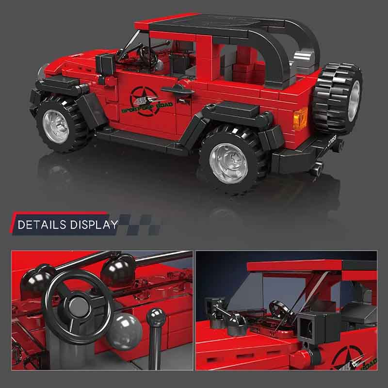 لگو ساختنی ماشین جیپ رانگلر مولدکینگ 27058 Mould King Wrangler Jeep