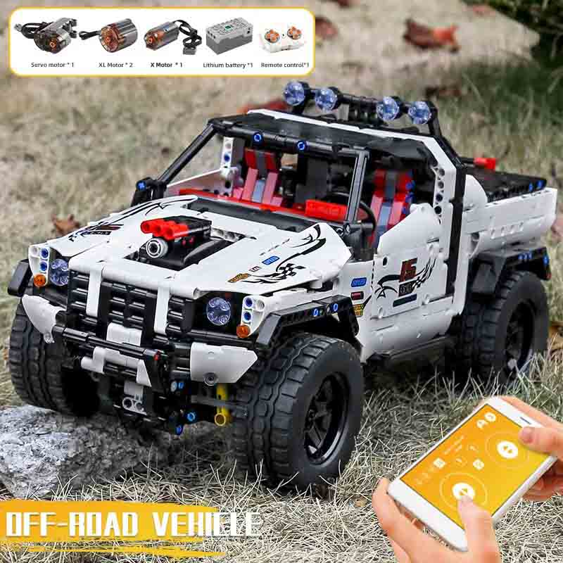 لگو ساختنی ماشین آفرود کنترلی 4X4 مولدکینگ Mould King 4X4 RC 18005