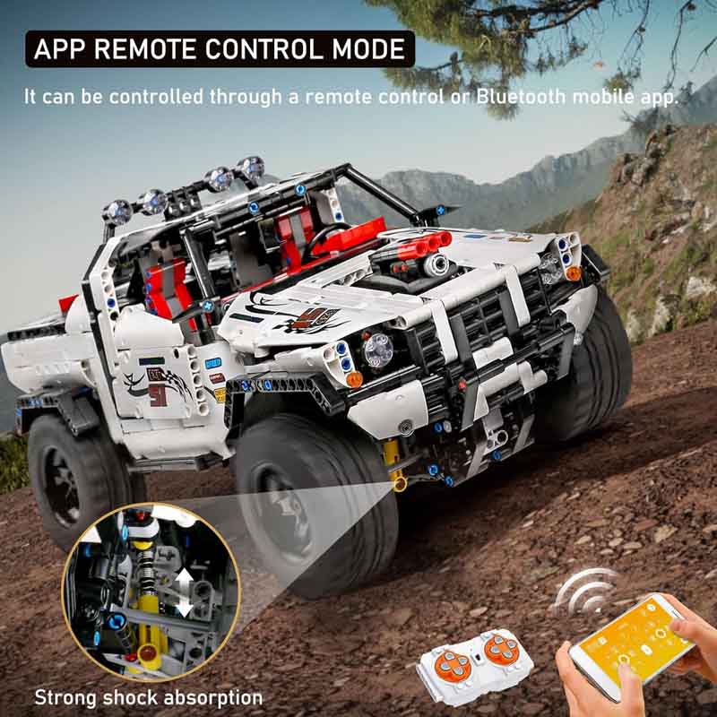 لگو ساختنی ماشین آفرود کنترلی 4X4 مولدکینگ Mould King 4X4 RC 18005