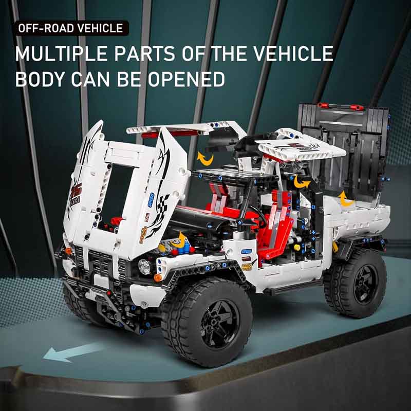 لگو ساختنی ماشین آفرود کنترلی 4X4 مولدکینگ Mould King 4X4 RC 18005