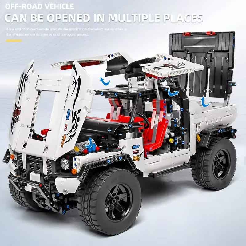 لگو ساختنی ماشین آفرود کنترلی 4X4 مولدکینگ Mould King 4X4 RC 18005