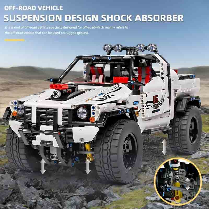 لگو ساختنی ماشین آفرود کنترلی 4X4 مولدکینگ Mould King 4X4 RC 18005