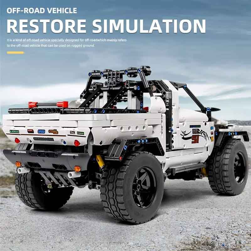 لگو ساختنی ماشین آفرود کنترلی 4X4 مولدکینگ Mould King 4X4 RC 18005