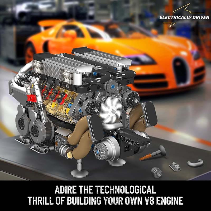 لگو ساختنی موتور ( انجین) W16 مولدکینگ مدل Mouldking Engine 10131
