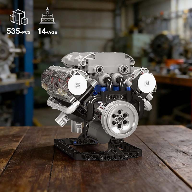 لگو ساختنی موتور V8 مولدکینگ مدل Mouldking Engine 10088