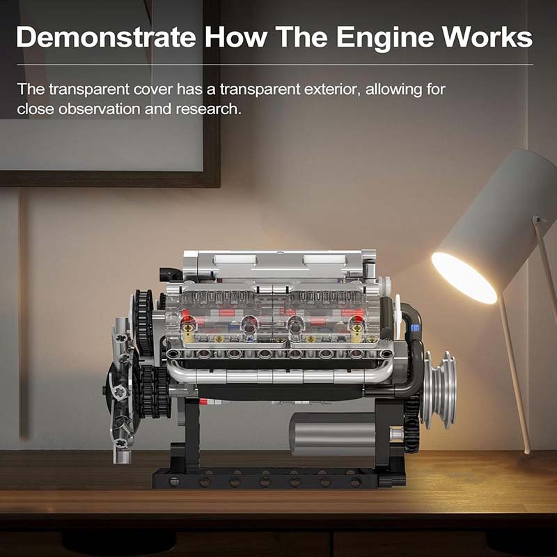 لگو ساختنی موتور V8 مولدکینگ مدل Mouldking Engine 10088