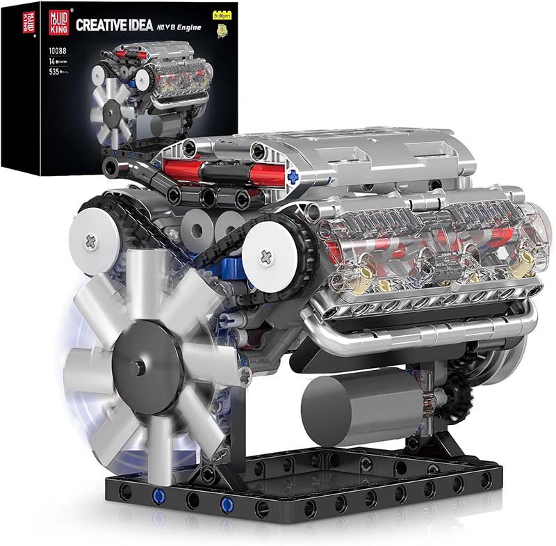 لگو ساختنی موتور V8 مولدکینگ مدل Mouldking Engine 10088