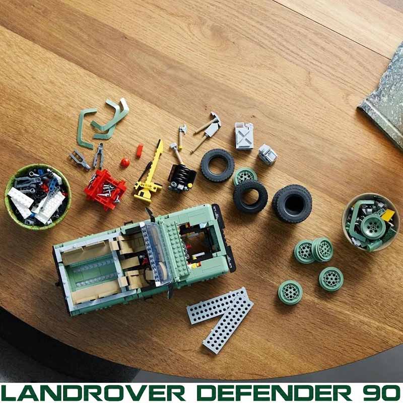 لگو لندرور دیفندر کلاسیک 90 مدل Land Rover Classic Defender 99090 | ساختنی 2336 قطعه