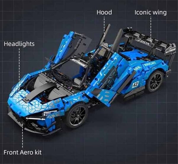 لگو تکنیک ساختنی کنترلی مک لارن سنا جی تی آر برند کادا مدل CADA C63003 McLaren Senna GTR