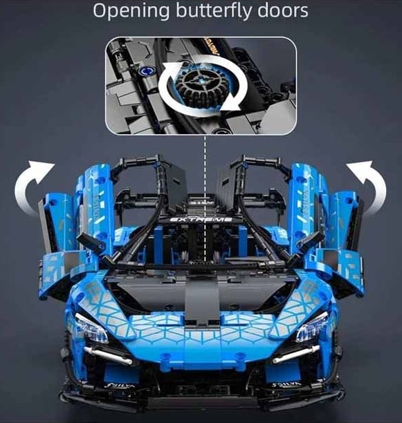 لگو تکنیک ساختنی کنترلی مک لارن سنا جی تی آر برند کادا مدل CADA C63003 McLaren Senna GTR