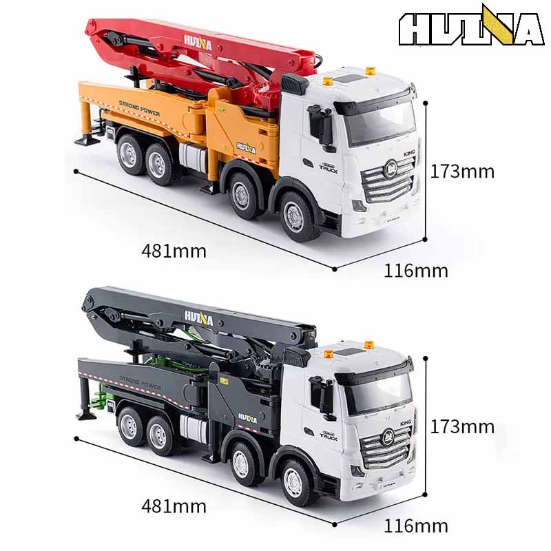 ماشین کامیون بتن ریز کنترلی هوینا مدل Huina Cement Pump Truck 1381
