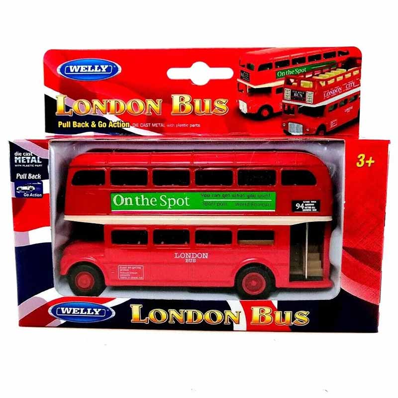 ماکت فلزی اتوبوس دو طبقه لندن برند ویلی Welly London Bus 99930W
