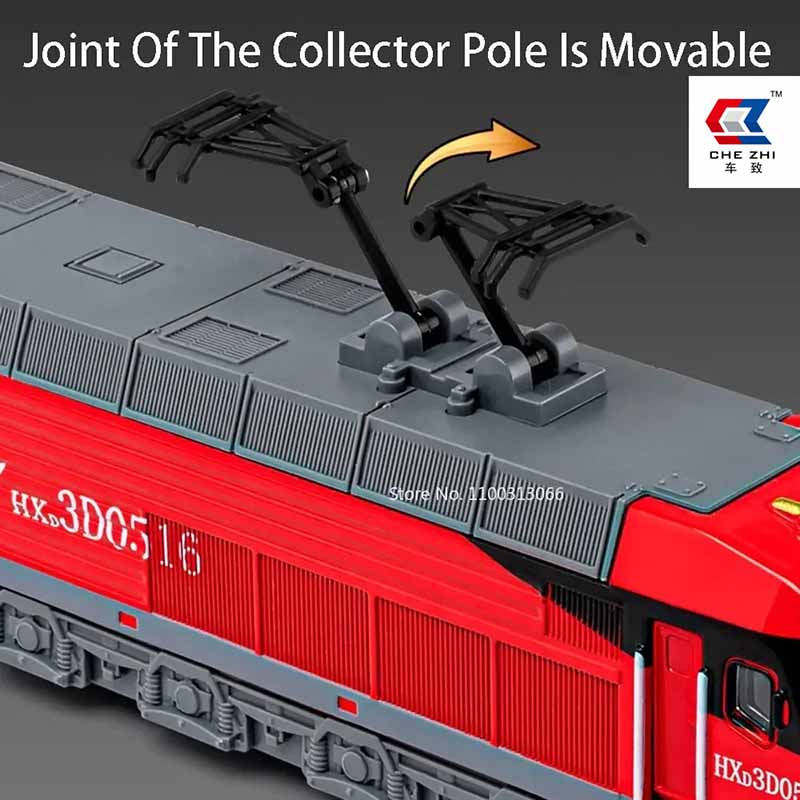 ماکت فلزی قطار موتوردار موزیکال و چراغ دار دانگ فنگ برند چه ژی Chezhi Train CZ512B