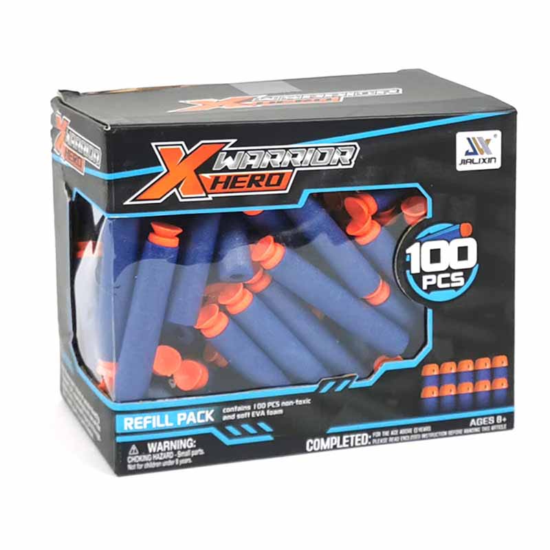 پک تیر فومی 100 عددی با سر چسبان Xhero JLX7253