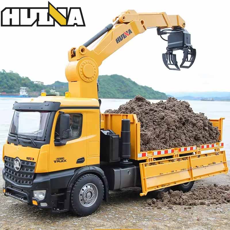 کامیون جرثقیلی کنترلی 8 چرخ هوینا مدل Huina Tipper Truck 1538