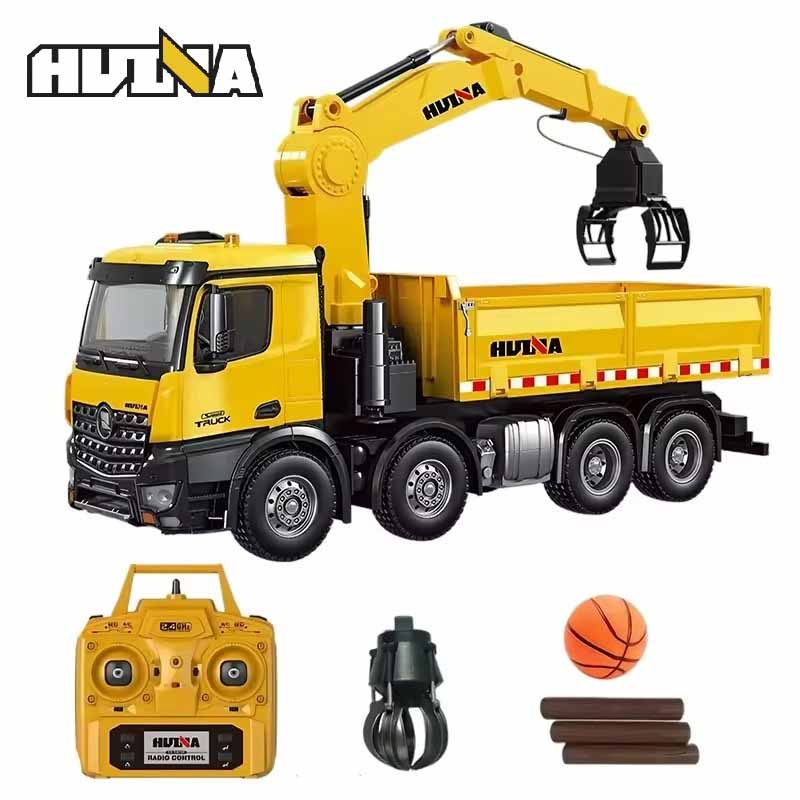 کامیون جرثقیلی کنترلی 8 چرخ هوینا مدل Huina Tipper Truck 1538