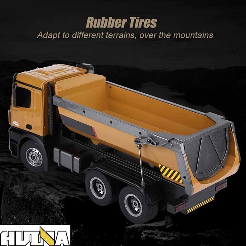کامیون کمپرسی کنترلی 6 چرخ هوینا مدل Huina Dump Truck 1573