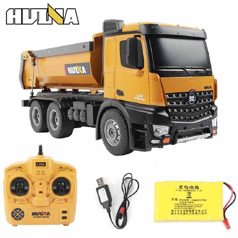 کامیون کمپرسی کنترلی 6 چرخ هوینا مدل Huina Dump Truck 1573