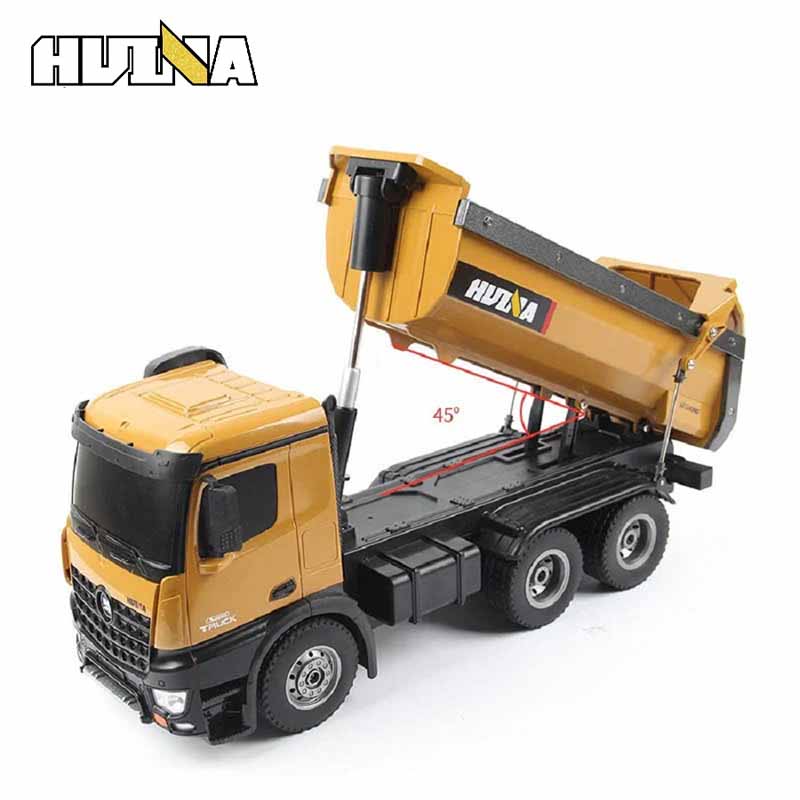 کامیون کمپرسی کنترلی 6 چرخ هوینا مدل Huina Dump Truck 1573
