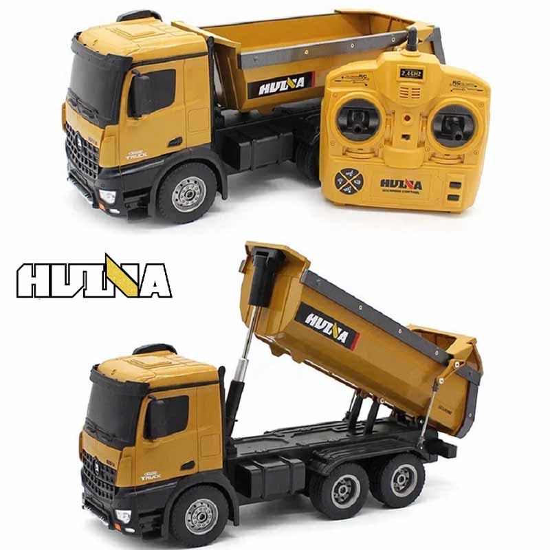 کامیون کمپرسی کنترلی 6 چرخ هوینا مدل Huina Dump Truck 1573