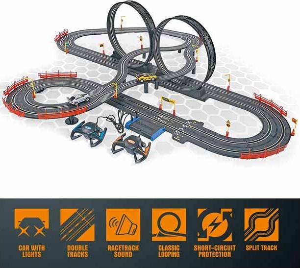 کیت ماشین بازی ریسینگ کنترلی سوبا دسته فرمانی مدل SOBA 49-10A