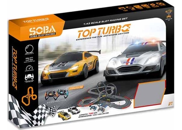 کیت ماشین بازی ریسینگ کنترلی سوبا دسته فرمانی مدل SOBA 49-10A