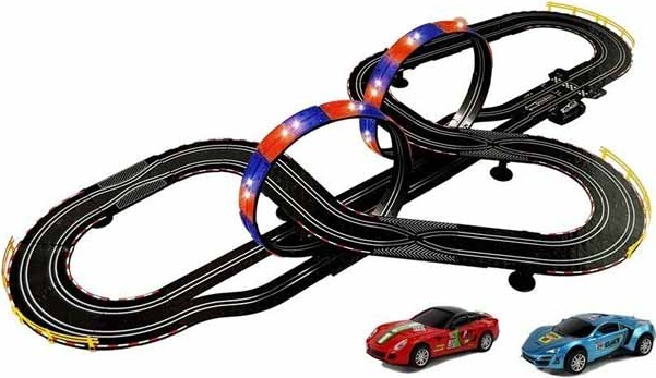 کیت ماشین بازی ریسینگ کنترلی تاپ توربو چراغ دار دسته فرمانی مدل TOP TORBO 47-18